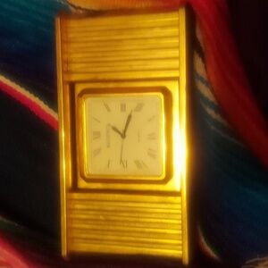 Vintage Regency 2147c Solid Brass Accurate  Quartz Timepiece Desktop Clock